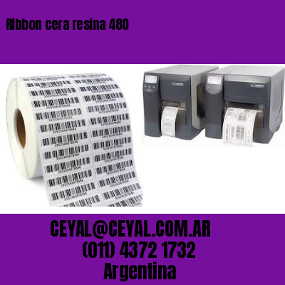 Ribbon cera resina 480