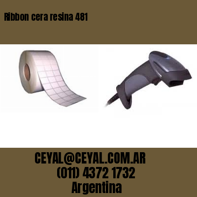 Ribbon cera resina 481