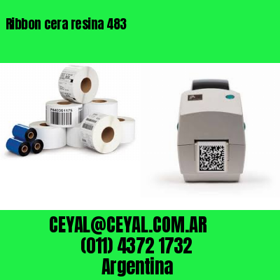 Ribbon cera resina 483