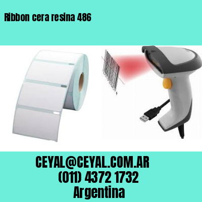 Ribbon cera resina 486