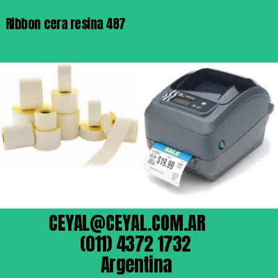 Ribbon cera resina 487