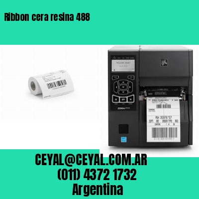 Ribbon cera resina 488