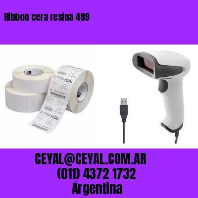 Ribbon cera resina 489