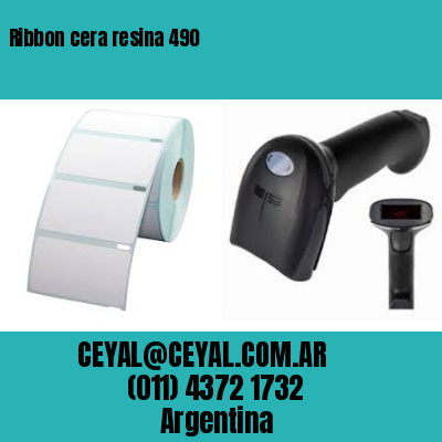 Ribbon cera resina 490
