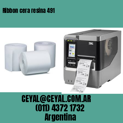 Ribbon cera resina 491