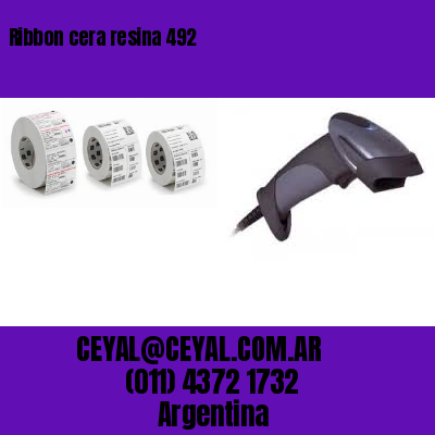 Ribbon cera resina 492