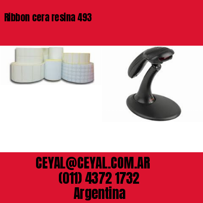 Ribbon cera resina 493