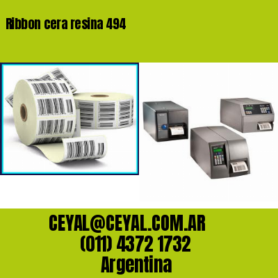Ribbon cera resina 494