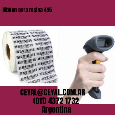 Ribbon cera resina 495