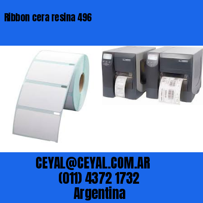 Ribbon cera resina 496