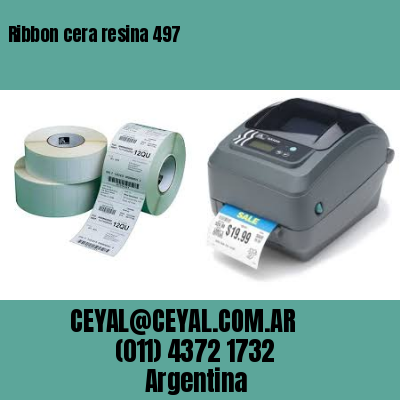 Ribbon cera resina 497