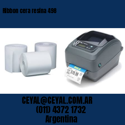 Ribbon cera resina 498