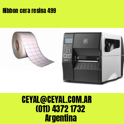 Ribbon cera resina 499