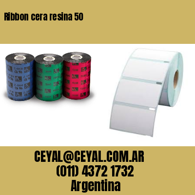 Ribbon cera resina 50