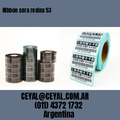 Ribbon cera resina 53