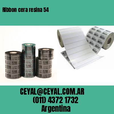 Ribbon cera resina 54