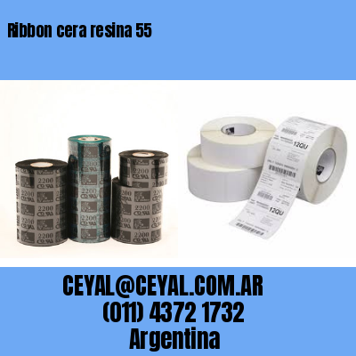 Ribbon cera resina 55