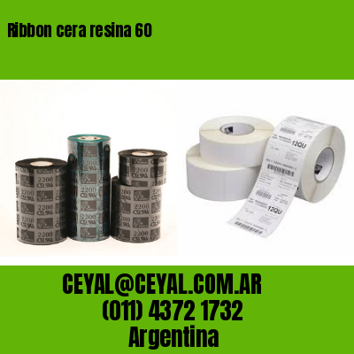 Ribbon cera resina 60