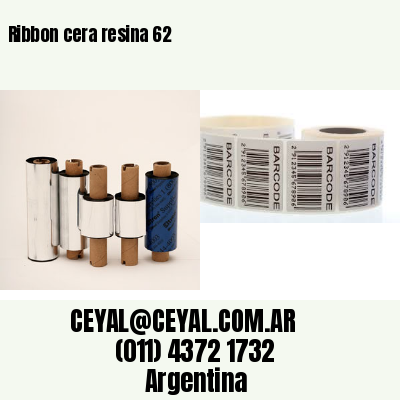 Ribbon cera resina 62