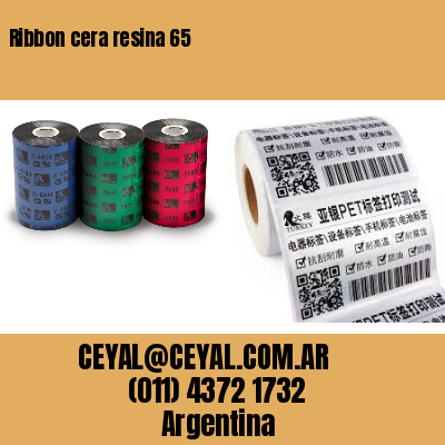 Ribbon cera resina 65