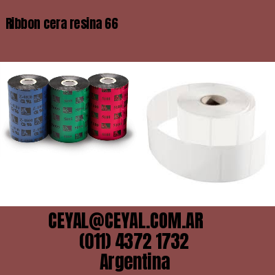 Ribbon cera resina 66