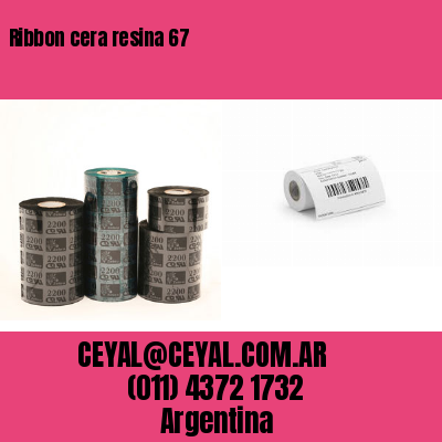 Ribbon cera resina 67