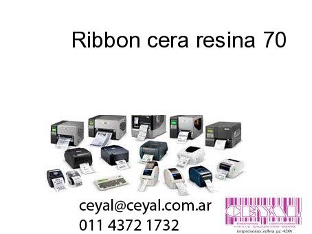 Ribbon cera resina 70