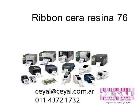 Ribbon cera resina 76