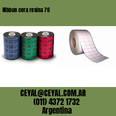 Ribbon cera resina 76