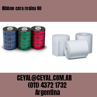 Ribbon cera resina 80