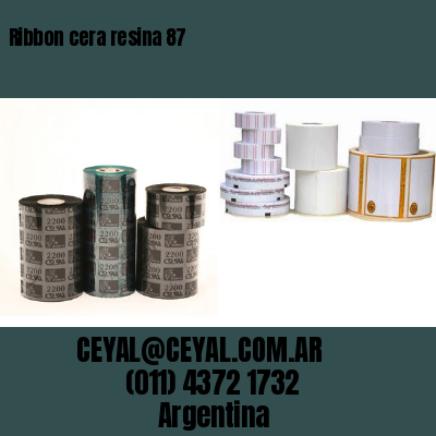 Ribbon cera resina 87