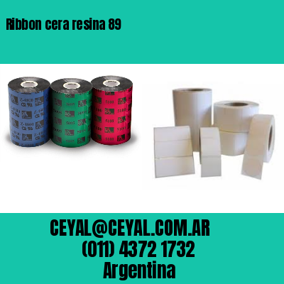 Ribbon cera resina 89