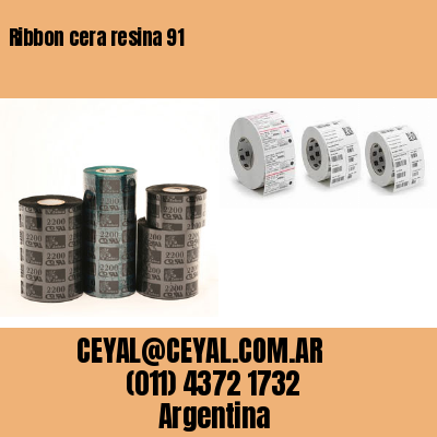 Ribbon cera resina 91