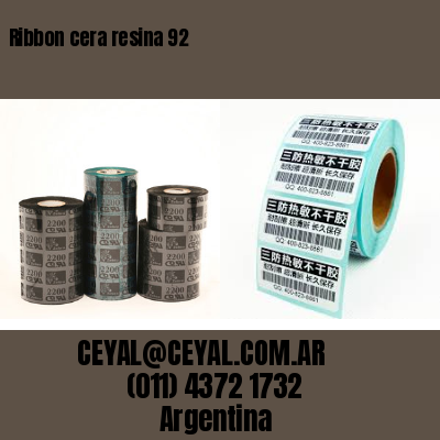 Ribbon cera resina 92