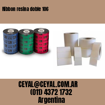 Ribbon resina doble 106