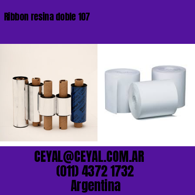 Ribbon resina doble 107