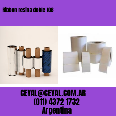 Ribbon resina doble 108