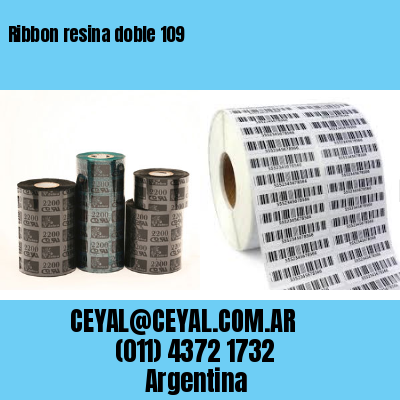 Ribbon resina doble 109