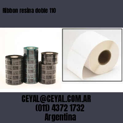 Ribbon resina doble 110