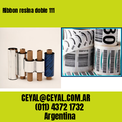 Ribbon resina doble 111