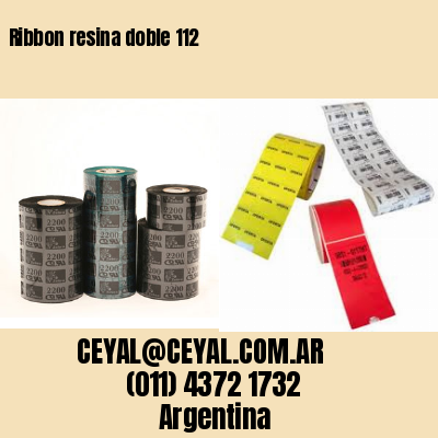 Ribbon resina doble 112