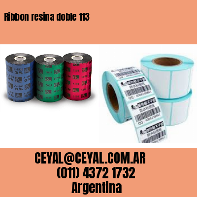 Ribbon resina doble 113