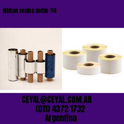 Ribbon resina doble 114