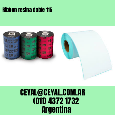 Ribbon resina doble 115