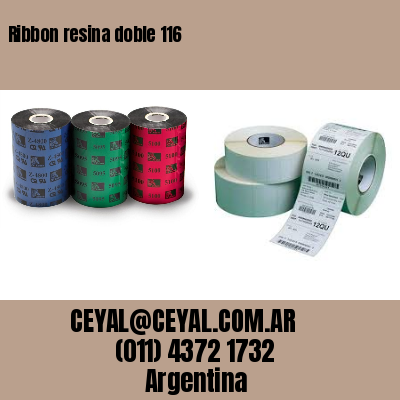Ribbon resina doble 116