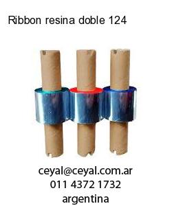 Ribbon resina doble 124