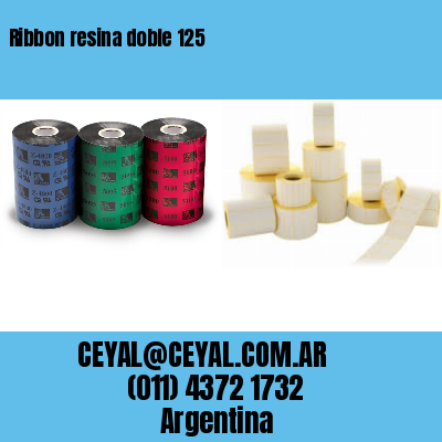Ribbon resina doble 125