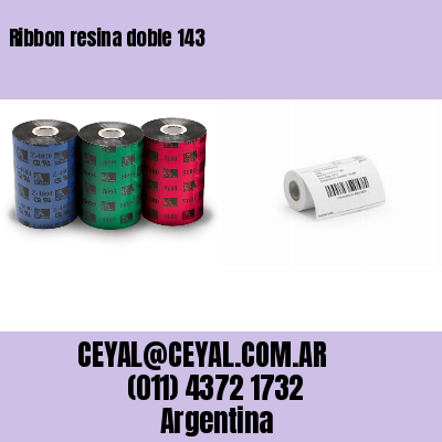Ribbon resina doble 143