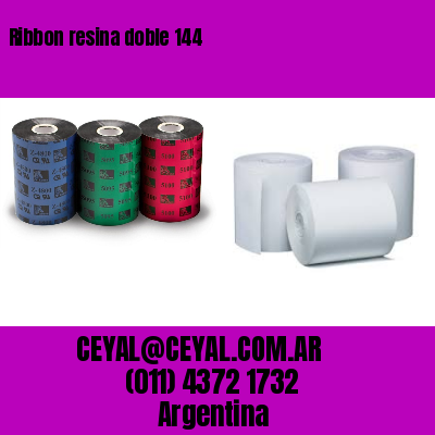 Ribbon resina doble 144