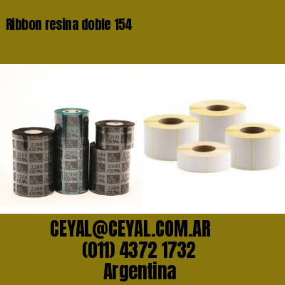 Ribbon resina doble 154